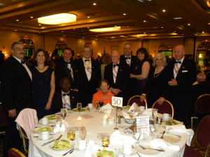 Joe & Lorraine Levano, John Russo, John McCabe, Jack McGowan, Steve Gecewicz III, Wanda Gecewicz and Steve Gecewicz Jr. Seated are Aja Nwaeke and Regina McGowan.