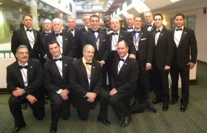 The Class of 2014! Front row (kneeling) are Joe Levano, Keiran O'Sullivan, Kevin Way and Michael O'Sullivan Sr. Back Row (left to right) are Henry Wysocki, Paul Plunkett, Jack McGowan, Dr. Cassano, John McCabe, John Russo, Aja Nwaeke, Robert Matarazzo, Steve Gecewicz Jr, John Mastanduono, Steve Gecewicz III, Dr. Andre Mastanduono, and Fred Mazzei.